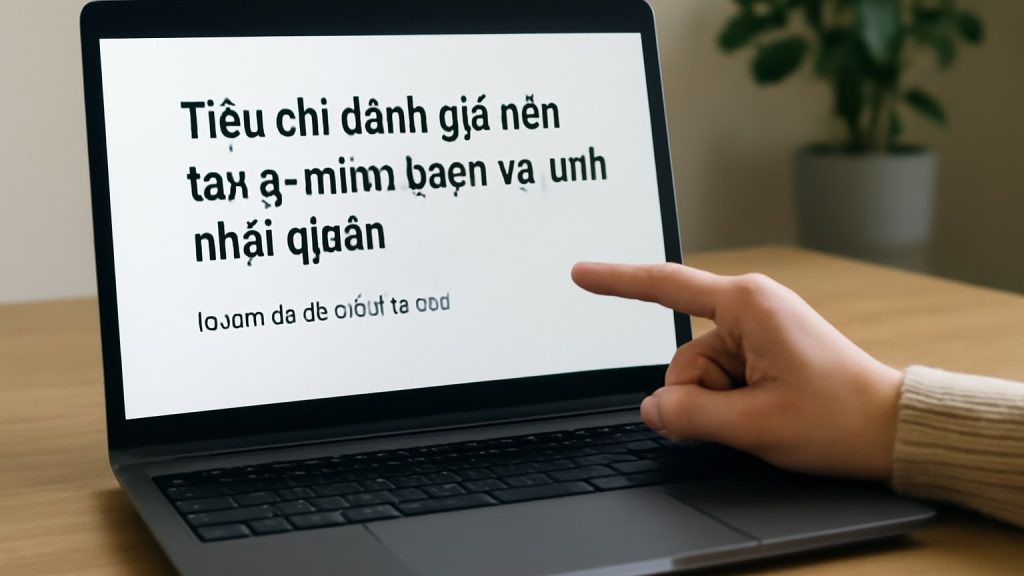 Tiêu chí đánh giá nền tảng: minh bạch và tính nhất quán Minh họa: Tiêu chí đánh giá nền tảng: minh bạch và tính nhất quán